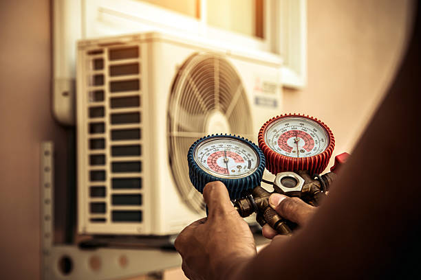 Professional Heat Pump Repair technician working in New York Mills, MN
